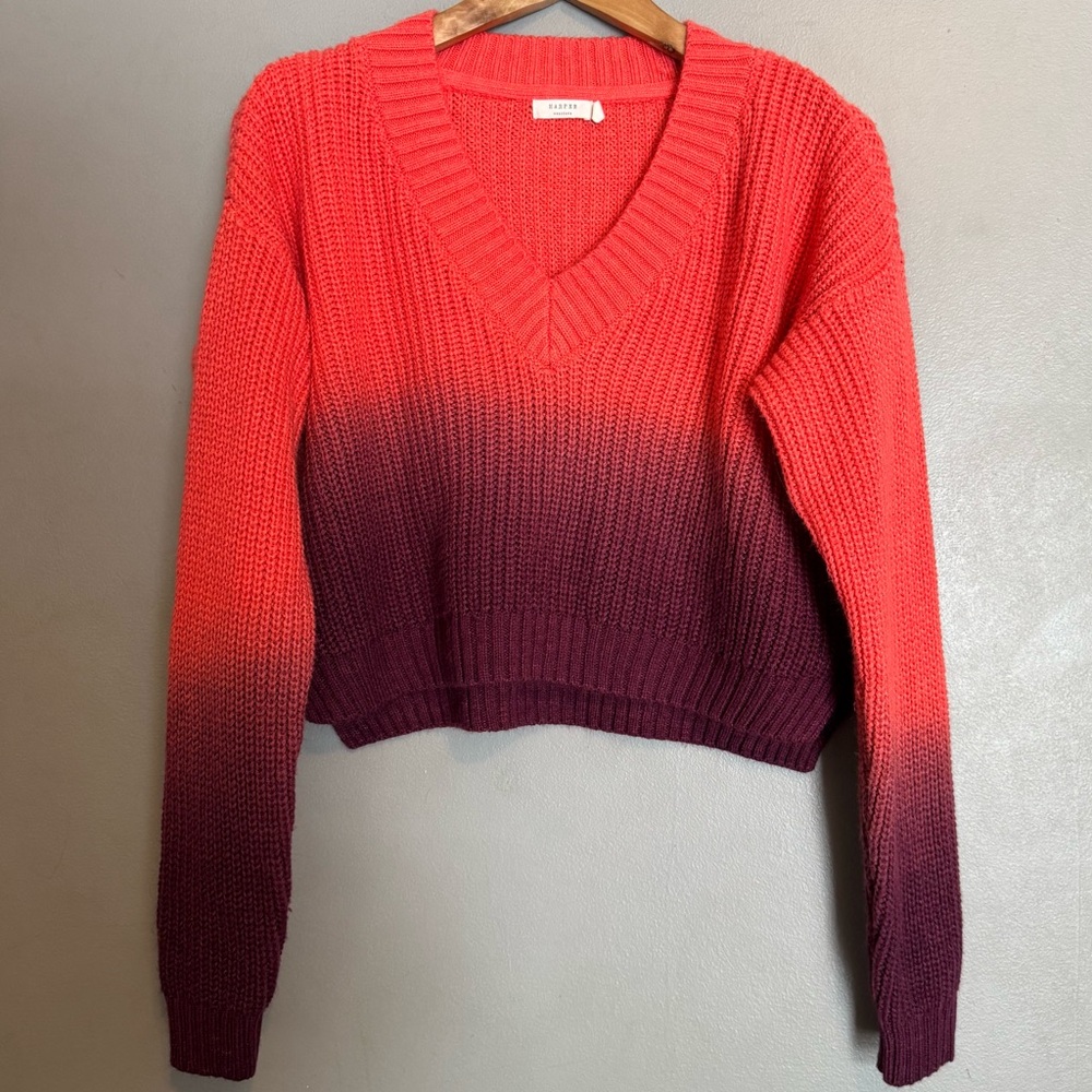 Ombre Harper Heritage Crop Sweater